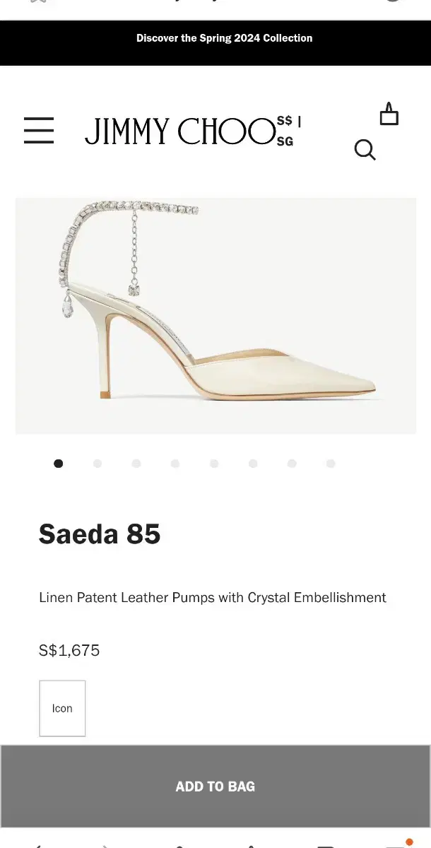 지미추 사에다85 Jimmy choo saeda85